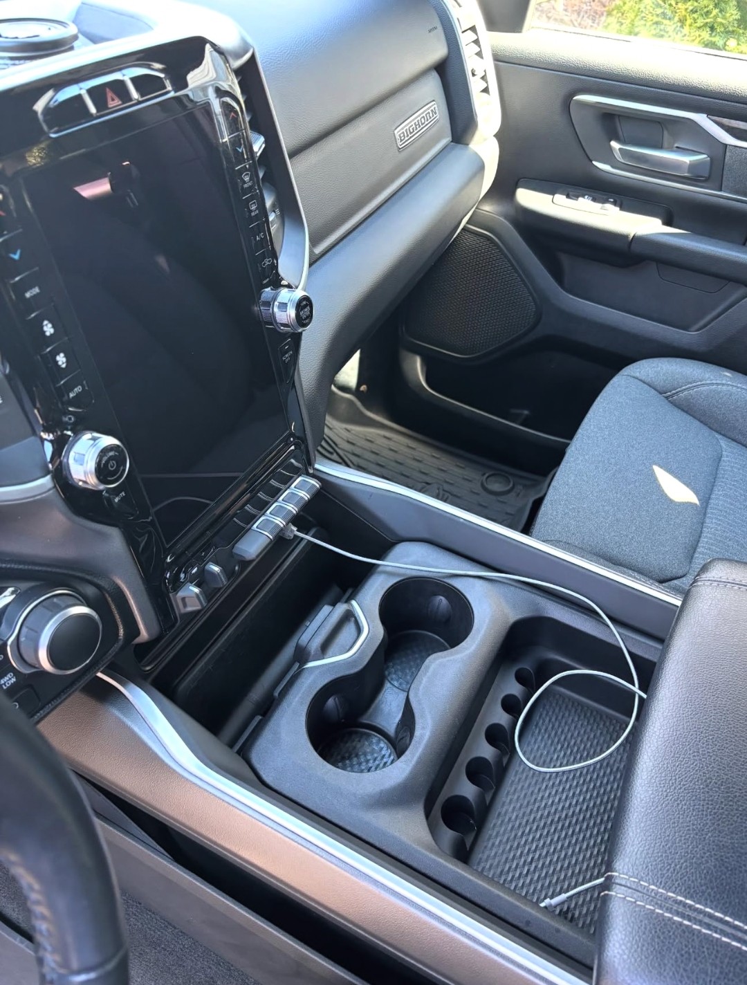 RAM BigHorn interior console detail