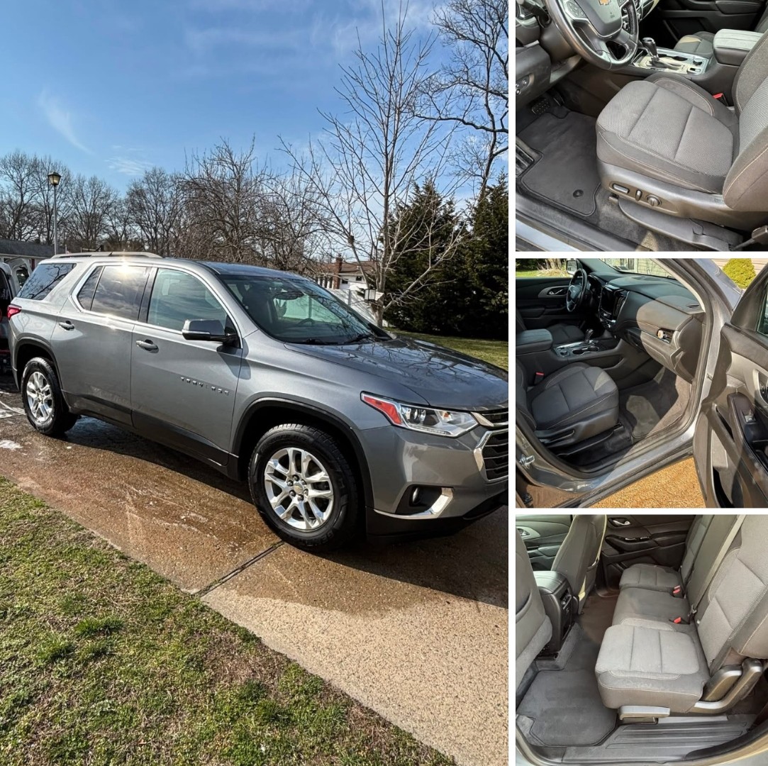 Chevy Traverse exterior and interior collage